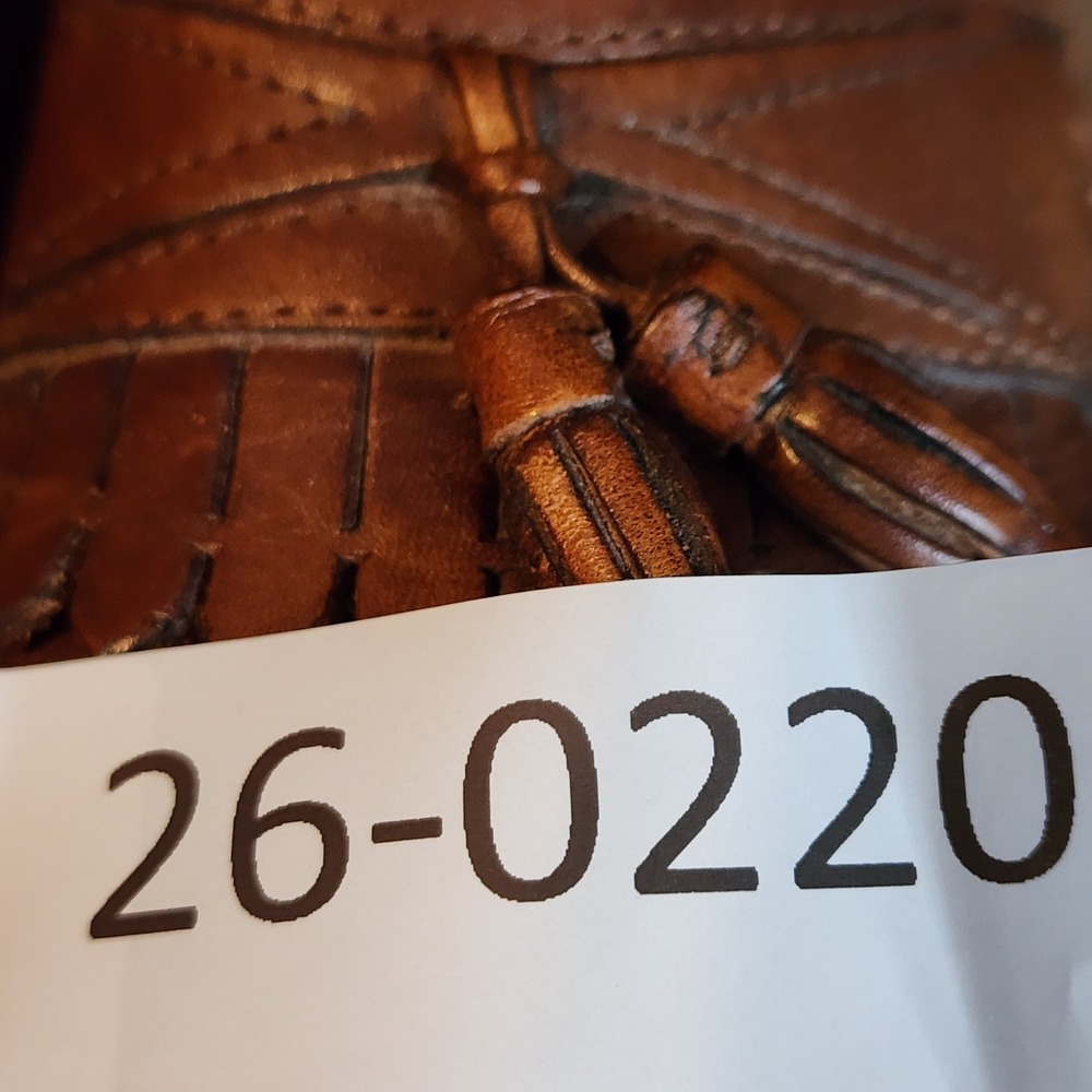 Giorgio Brutini Loafer 11 Men Kiltie Woven Tassels Bartell Brown Leather Slip On - Picture 14 of 14